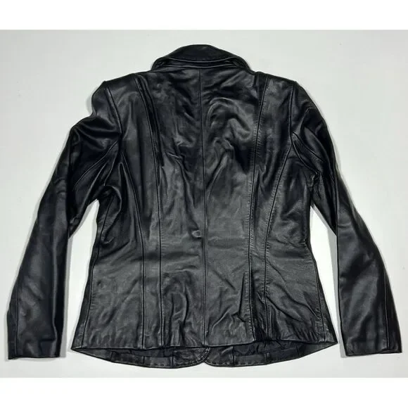 Tannery West Black Leather Women Jacket Size M‎ - Picture 2 of 10